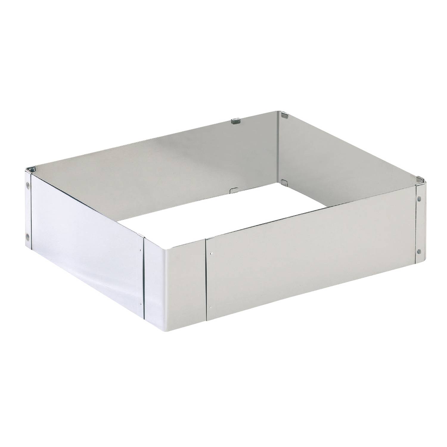 Kaiser 769400 Back- und Dekorierrahmen, Edelstahl, 6 cm , ausziehbar, 24 x 20-46 x 38 cm, silber