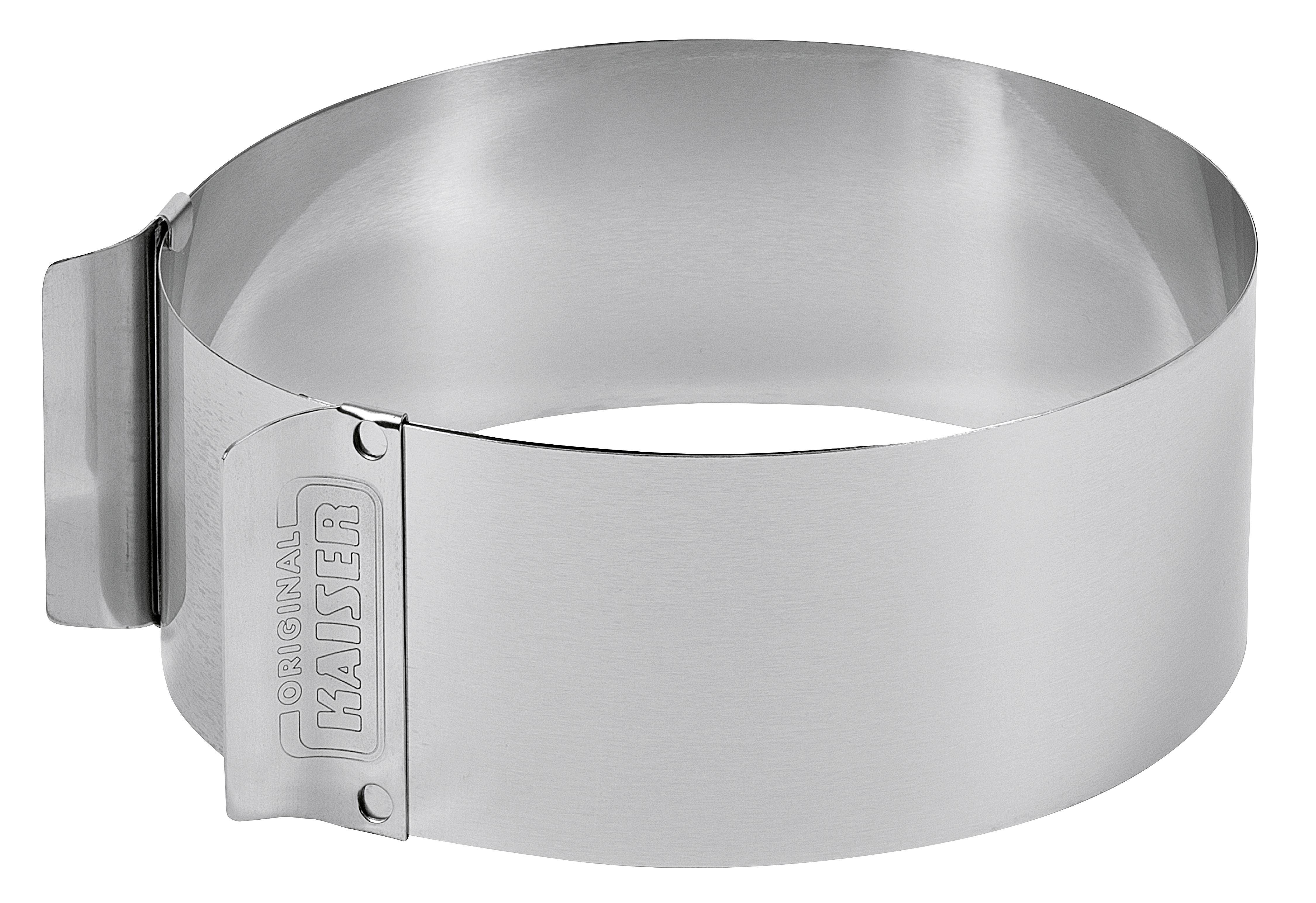 KAISER Inspiration Tortenring mit Griffen, 7 cm hoch