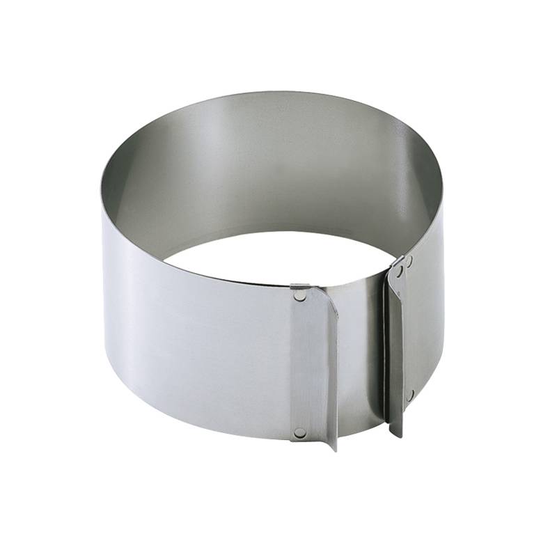 Kaiser 769325 Patisserie Tortenring aus Edelstahl, von Ø 16,5-32 cm, 9 cm, silber