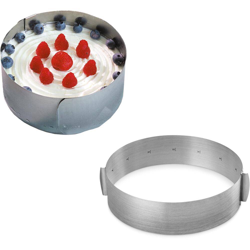 Metaltex Tortenring "Viennoise" stufenlos verstellbar, Edelstahl