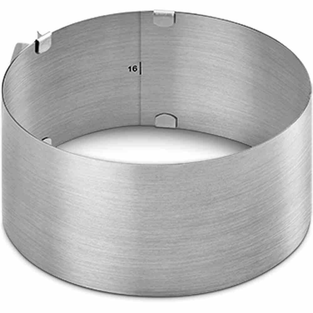Metaltex 257-715010 Tortenring Viennoise verstellbar, Inox, silber