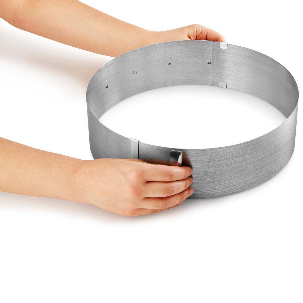 Metaltex Tortenring "Viennoise" stufenlos verstellbar, Edelstahl
