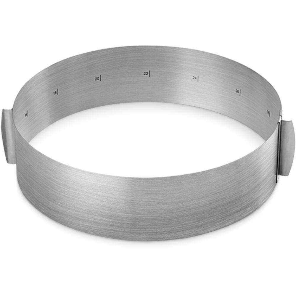 Metaltex Tortenring "Viennoise" stufenlos verstellbar, Edelstahl