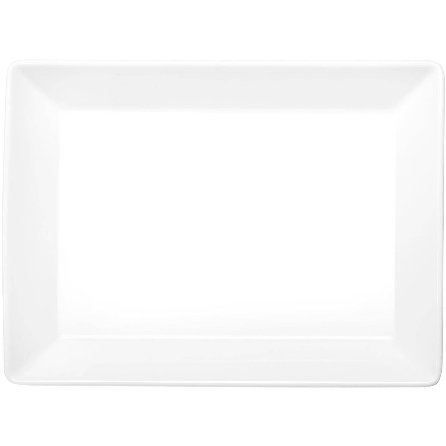 ASA Selection 52145/017 250° Poletto Servierplatte, Teller rechteckig, 39,5 x 26 x 3 cm, weiß