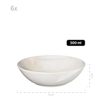 Mäser 931948 Ossia Salatschalenset WOODEN LIGHT, weiß/beige, 7-teilig (1 Set) Mäser 931948 Ossia Salatschalenset WOODEN LIGHT, weiß/beige, 7-teilig (1 Set)