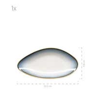 Mäser 931992 La Sinfonia Servierplattenset BLAU, weiß/blau, 3-teilig (1 Set) Mäser 931992 La Sinfonia Servierplattenset BLAU, weiß/blau, 3-teilig (1 Set)
