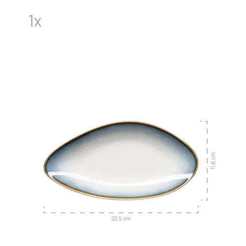 Mäser 931992 La Sinfonia Servierplattenset BLAU, weiß/blau, 3-teilig (1 Set) Mäser 931992 La Sinfonia Servierplattenset BLAU, weiß/blau, 3-teilig (1 Set)