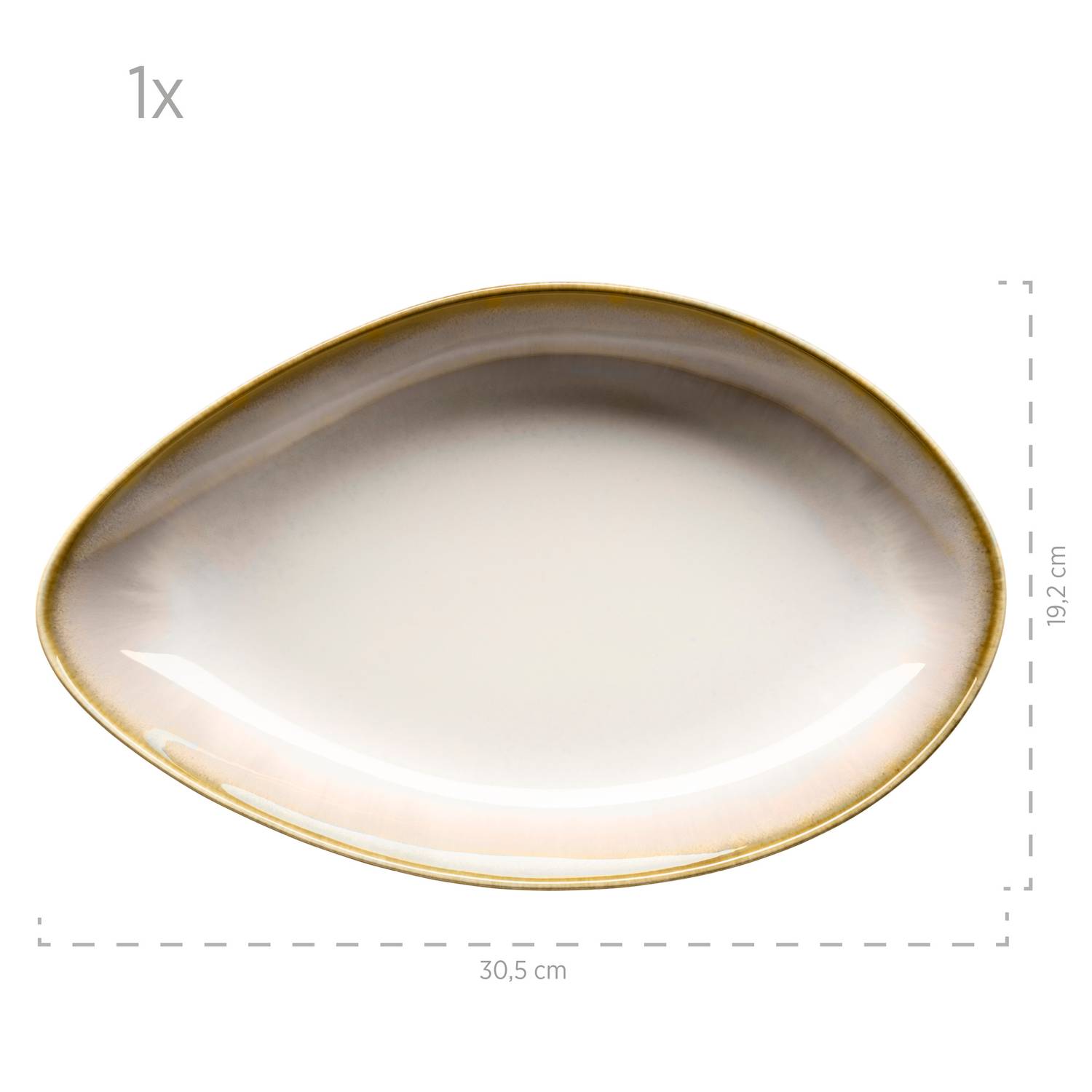 Mäser 931995 La Sinfonia Servierschalenset, beige/creme-weiß, 2-teilig (1 Set)