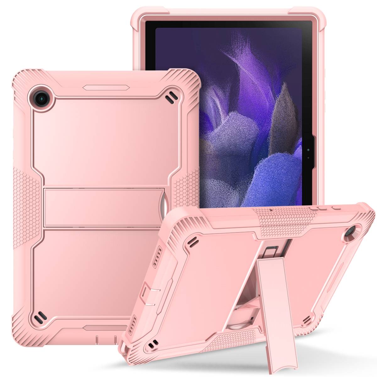 Für Samsung Galaxy Tab A8 2021 aufstellbare Outdoor Rosa Tablet Case