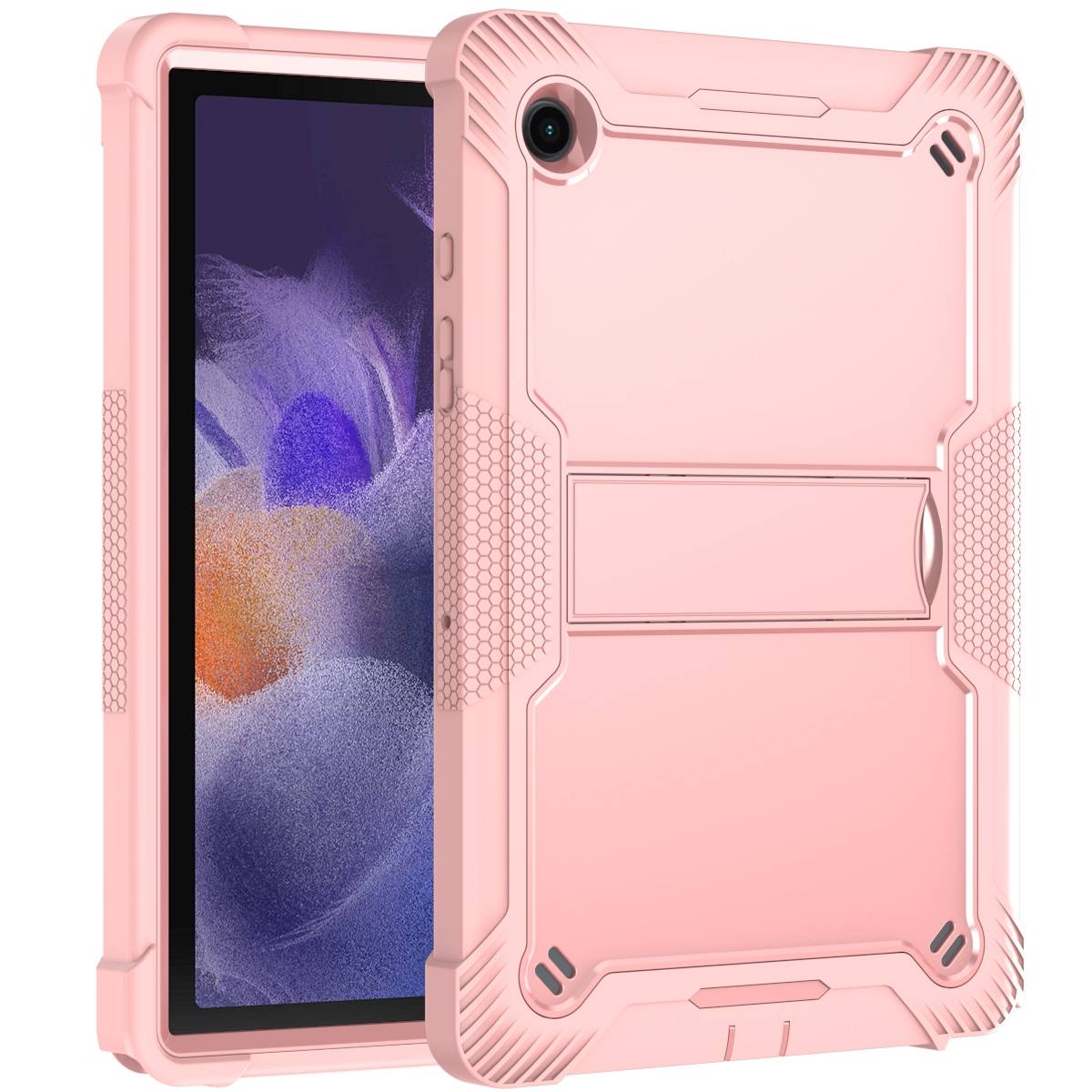 Für Samsung Galaxy Tab A8 2021 aufstellbare Outdoor Rosa Tablet Case