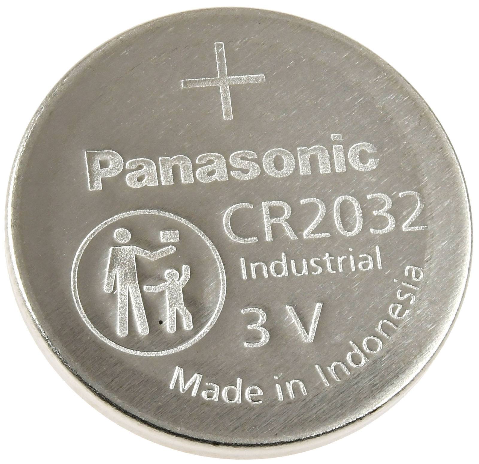Panasonic Lithium Knopfzelle CR2032 / DL2032 / ECR2032 1 Stück lose, 3V, Lithium