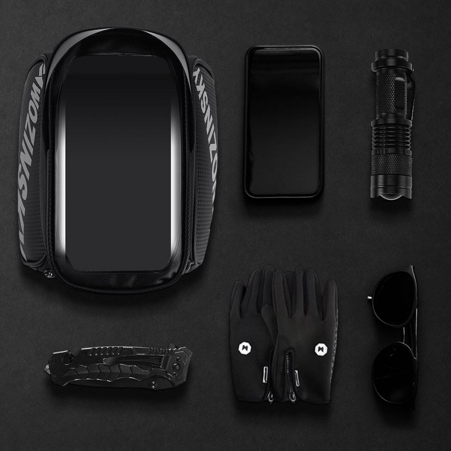 Zellerfeld Trendmax Edelstahl Brotbehälter Brotbehälter Brotkasten Brotkiste Brotdose Ekmeklik Eckig - Schwarz