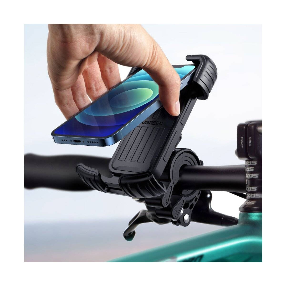 Ugreen Universal Fahrrad Handyhalter für Fahrrad Motorrad Lenker LP494 schwarz