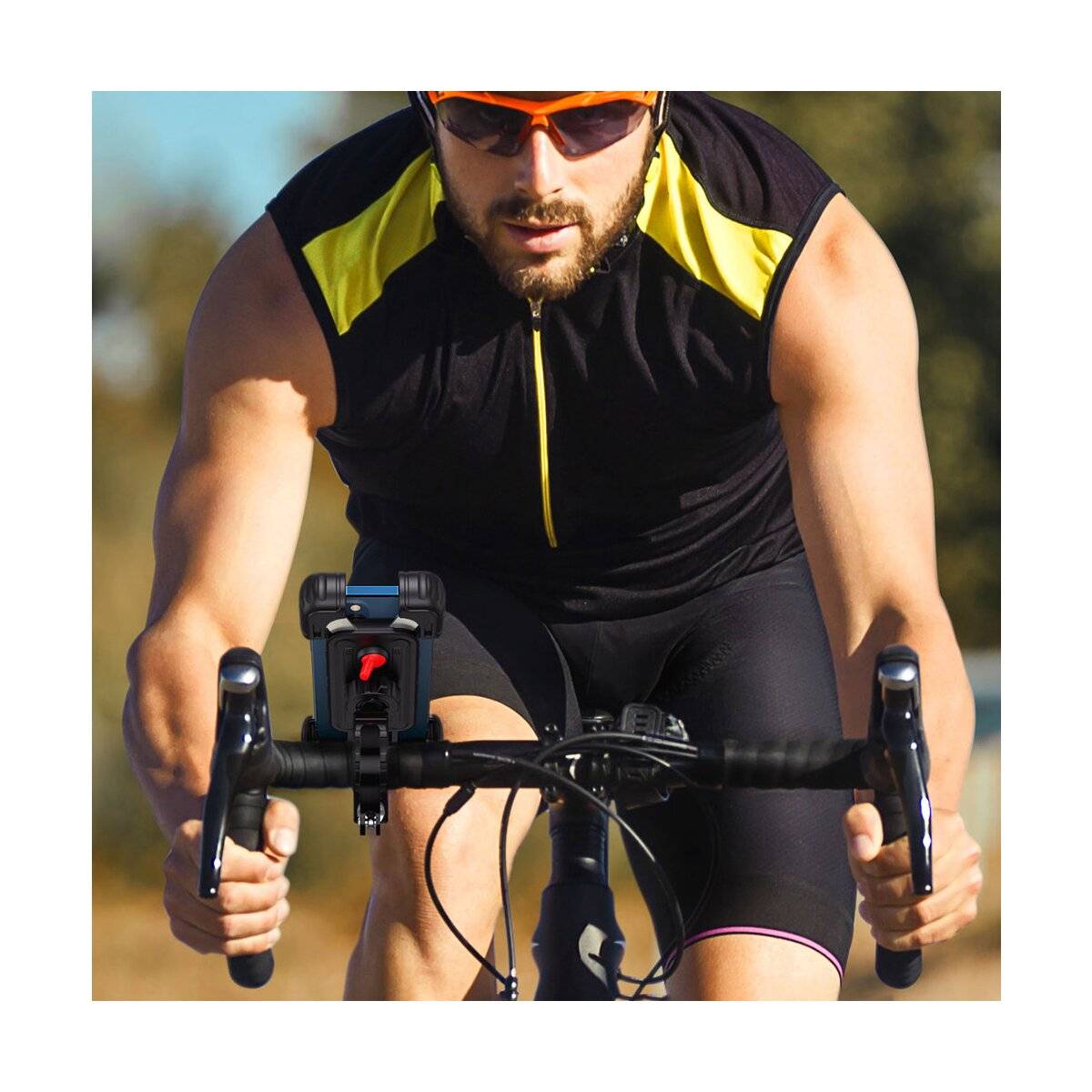 Ugreen Universal Fahrrad Handyhalter für Fahrrad Motorrad Lenker LP494 schwarz