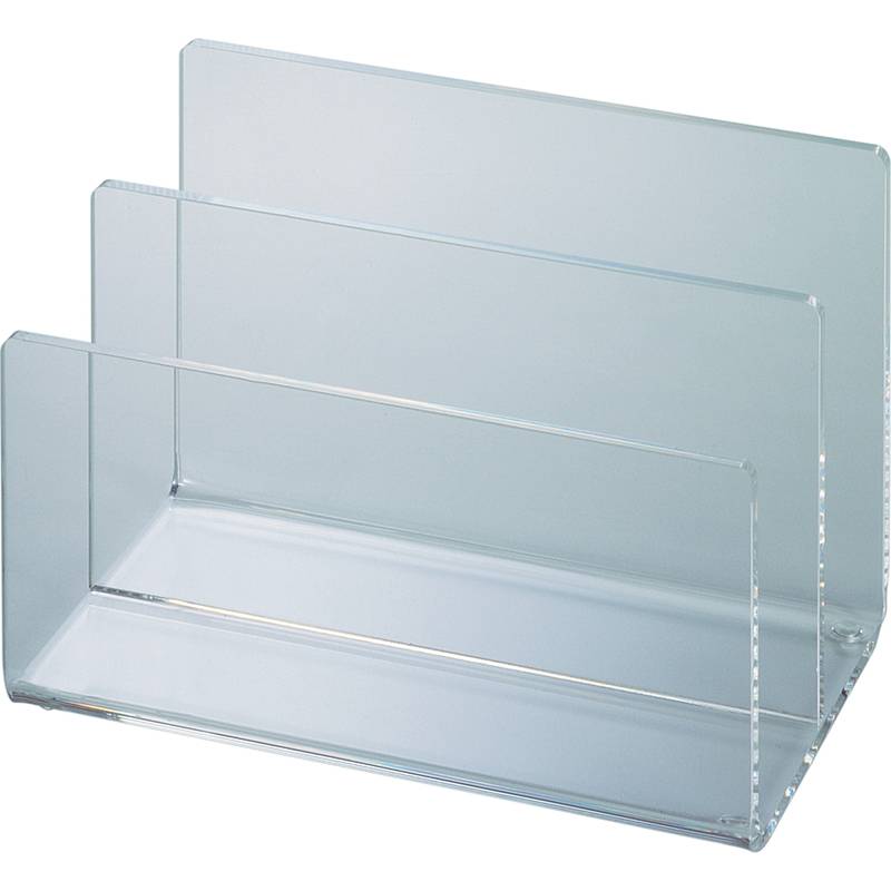 MAUL Kartenständer Acryl mit 2 Fächern, glasklar