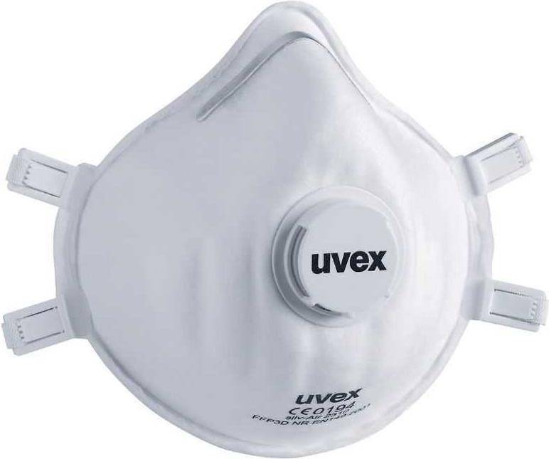 UVEX Arbeitsschutz Respiratorius Uvex Silv-Air Classic 2310 FFP3, puodelio tipo su vožtuvu, baltas, 3 vnt mažmenin?je pa