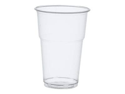 PAPSTAR pure - Tasse - Grösse 9.5 cm - Höhe 13.2 cm - 0.4 L - Einweg - kristallklar (Packung mit 70)