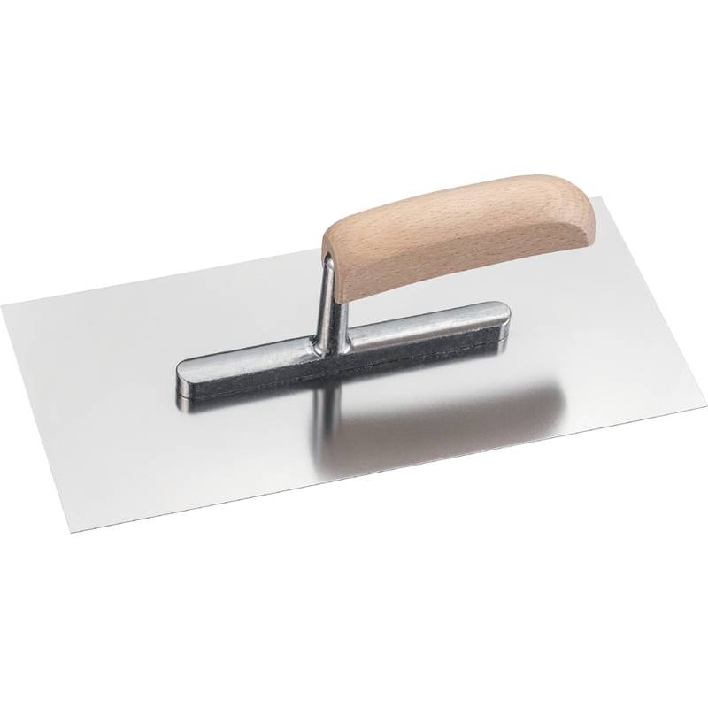 WESTEX Glättekelle Edelstahl, Holzgriff, 280 x 130 mm