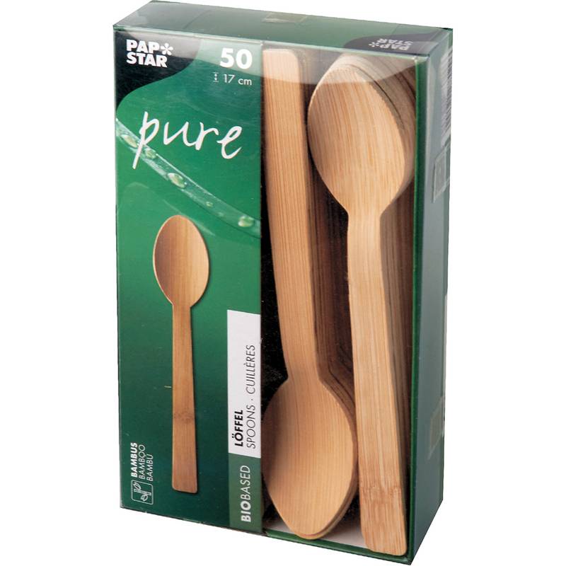 PAPSTAR Bambus-Löffel "pure", Länge: 170 mm, 50er