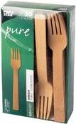 PAPSTAR Bambus-Gabeln ''pure'', Länge: 165 mm, 50er aus nachwachsenden Rohstoffen, rein mechanischer