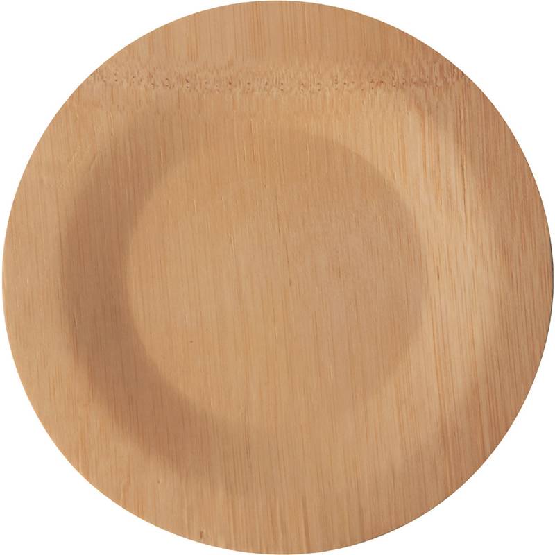 PAPSTAR Bambus-Teller "pure", ungeteilt, 180 mm, 10er
