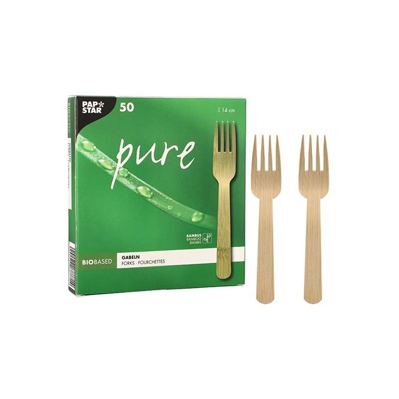 PAPSTAR Gabeln "pure", Länge: 140 mm, 50er