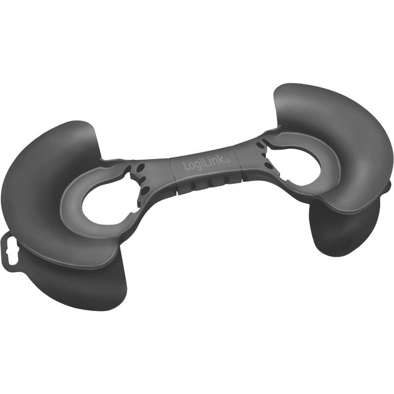 LogiLink Kabel-Organizer - Schwarz - Kabelaufroller - für 2?20 m Kabel - zur Wan