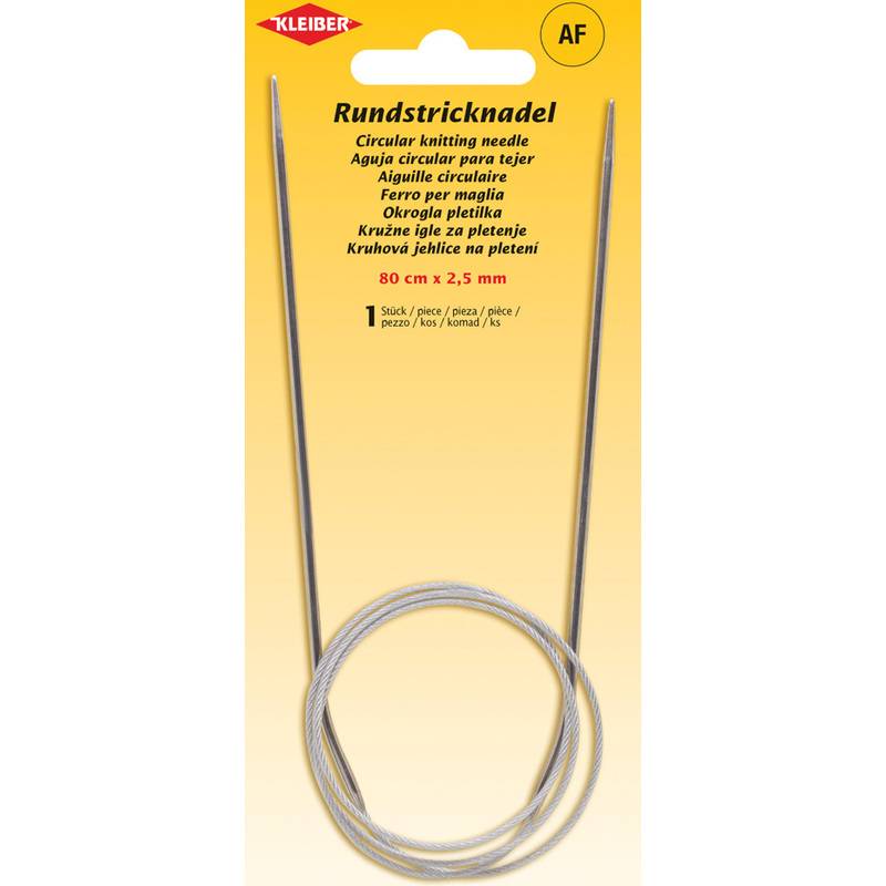 KLEIBER Rundstricknadel, 800 mm x 2,5 mm