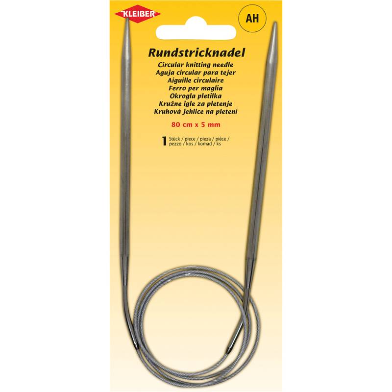 KLEIBER Rundstricknadel, 800 mm x 5,0 mm