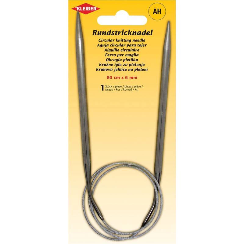KLEIBER Rundstricknadel, 800 mm x 6,0 mm