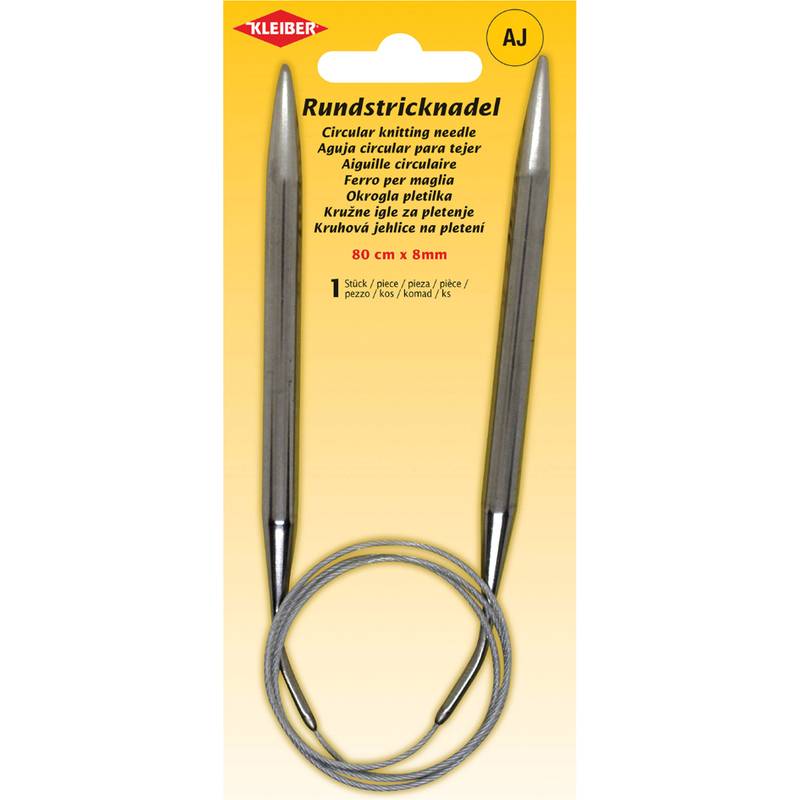 KLEIBER Rundstricknadel, 800 mm x 8,0 mm
