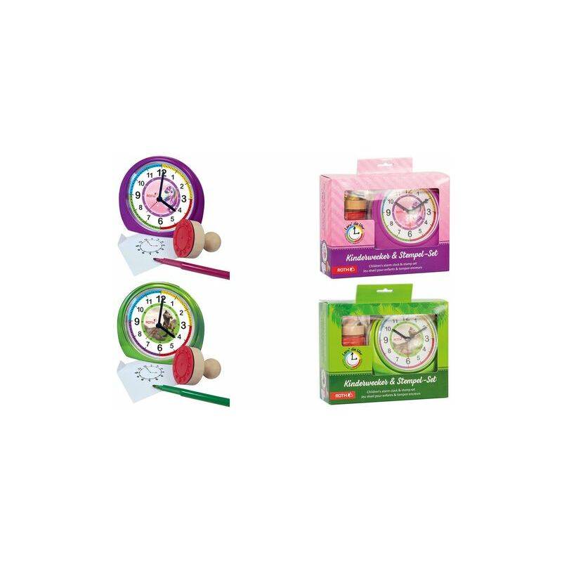 ROTH Kinderwecker & Stempel-Set "Tyrannosaurus"