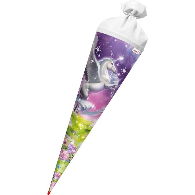 ROTH Schultüte "Magic Pegasus", rund, 700 mm, mit Effekt