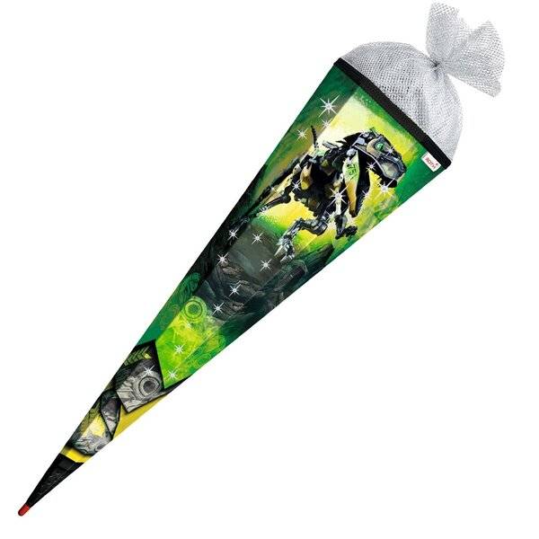 Schultüte Robo-Rex - sechseckig 85 cm