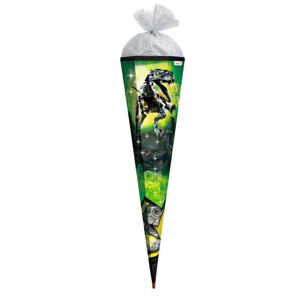 Schultüte Robo-Rex - sechseckig 85 cm