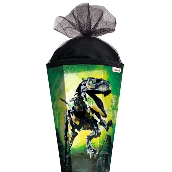 Schultüte Robo-Rex - sechseckig 85 cm