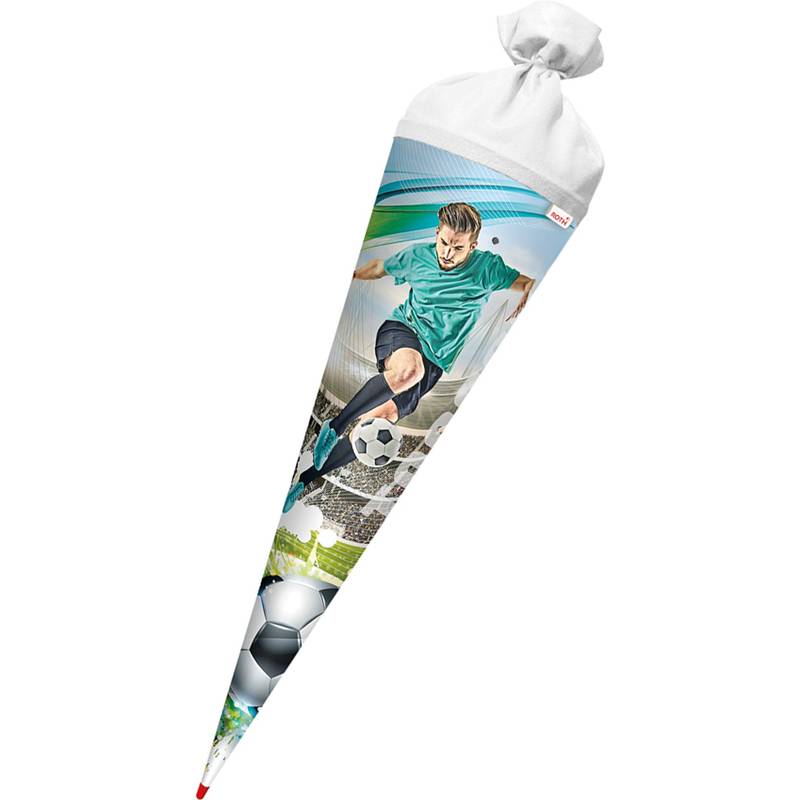 ROTH Schultüte "Fußballstar", rund, 700 mm, mit Effekt