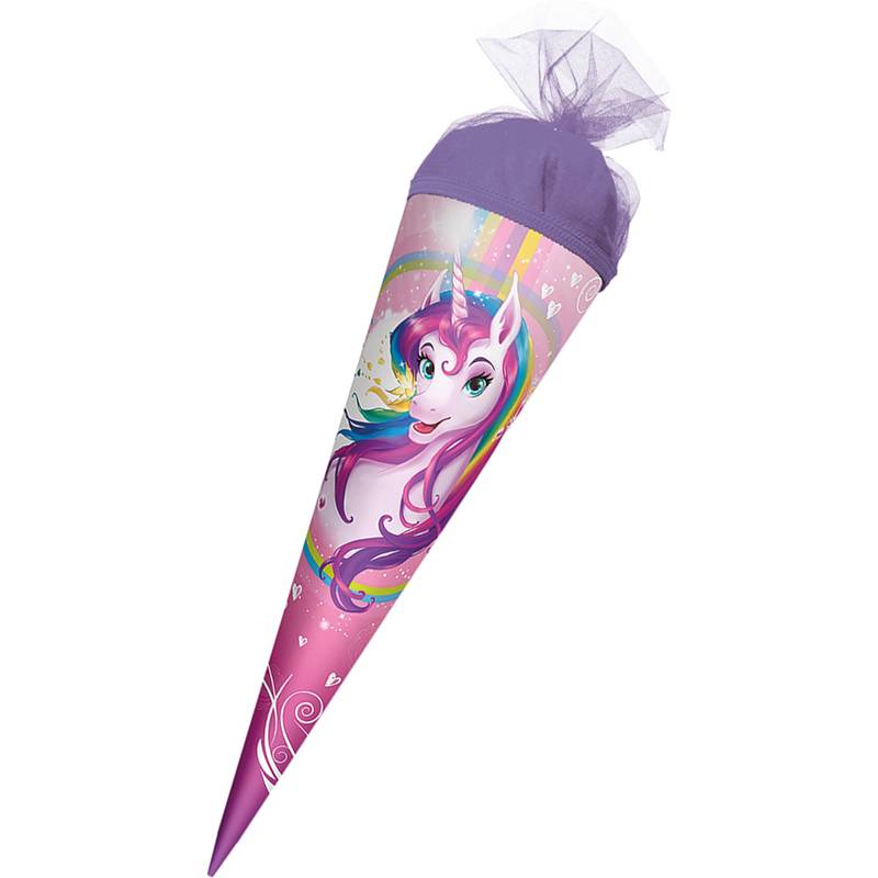 ROTH Geschwister-Schultüte "Einhornportrait", rund, 350 mm