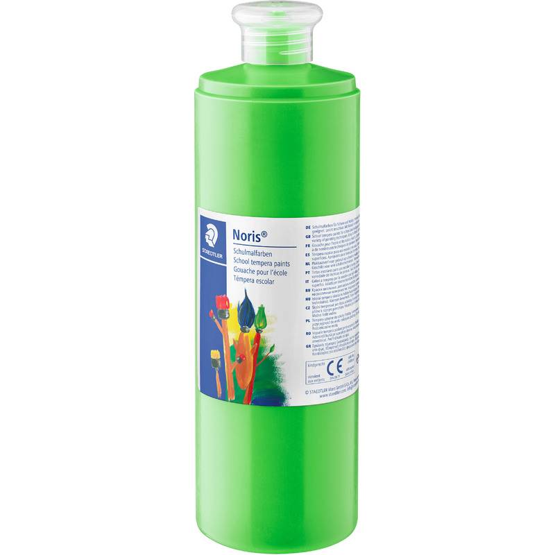 STAEDTLER Schulmalfarbe Noris, 750 ml Flasche, hellgrün