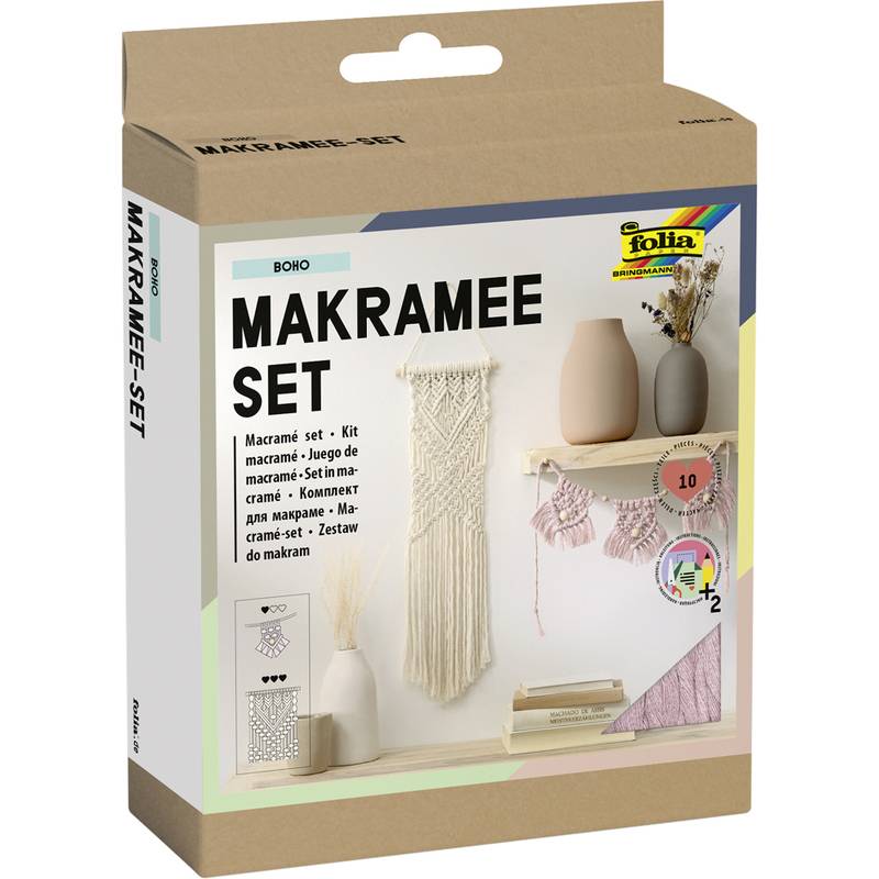 In einer Schachtel verpacktes „MAKRAMEE SET