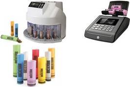 Safescan Euro-Papier-Münzhülsen, Satz aus 102 Münzhülsen kompatibel mit Safescan 1250 EUR mit den Münzröhren,