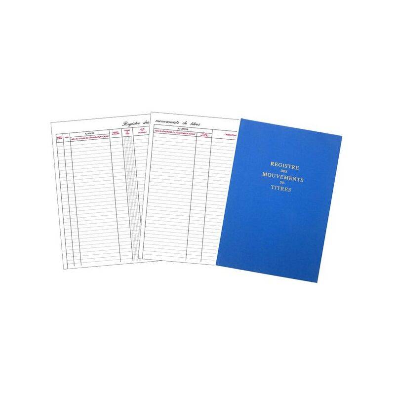 Eine blaue Rechtsregistermappe mit dem Titel 