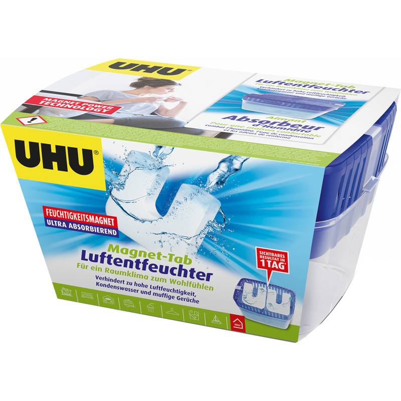 UHU Luftentfeuchter Feuchtigkeits-Magnet, 2 x 450 g
