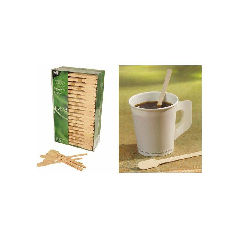 PAPSTAR Holz-Rührstäbchen "pure", Länge: 130 mm