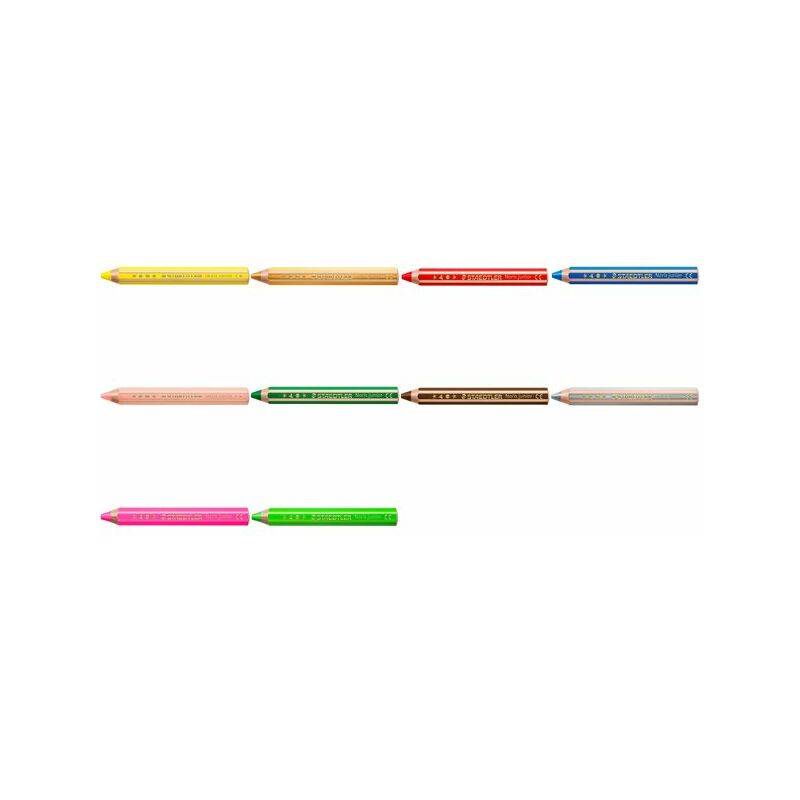 STAEDTLER Hexagonal-Buntstift Noris junior, neongrün