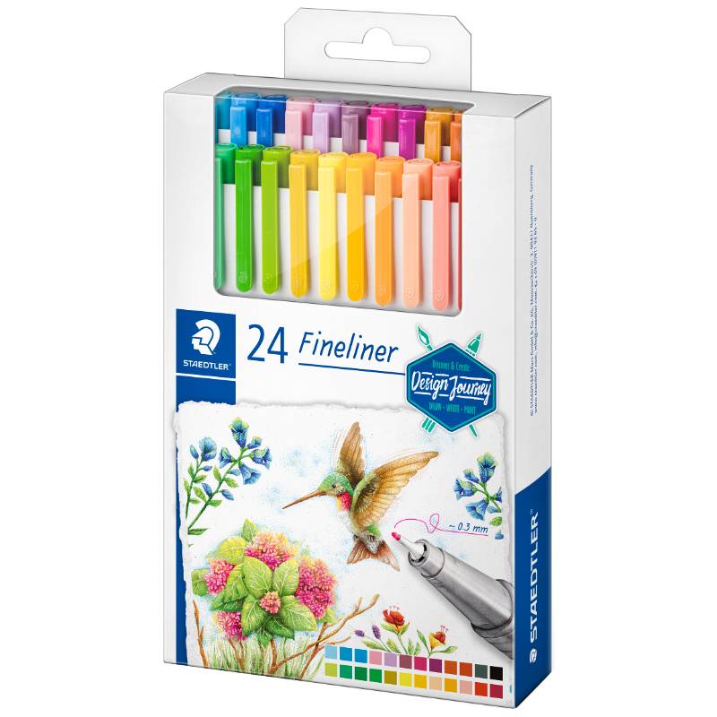 STAEDTLER Fineliner triplus Design Journey, 24er Etui