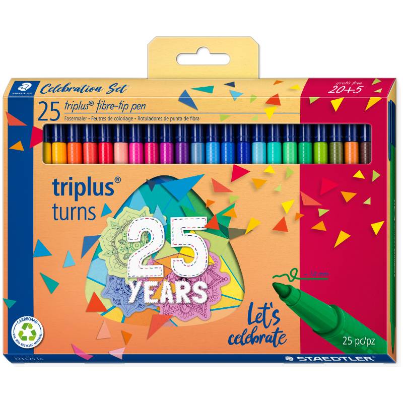 STAEDTLER Fasermaler triplus color, 20 + 5 Celebration Set