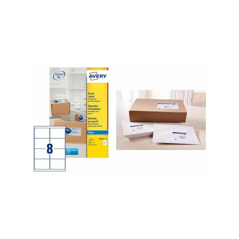 AVERY Etiquette d'expédition, 199,6 x 289,1 mm, blanc
