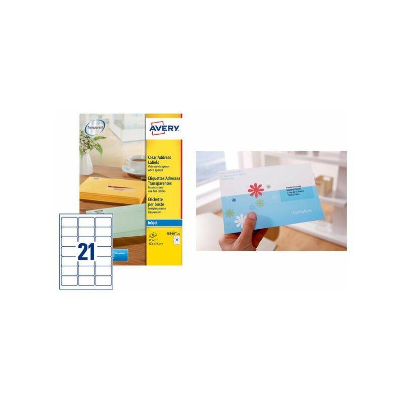 AVERY Etiquette d'adresse jet d'encre, 99,1 x 38,1 mm