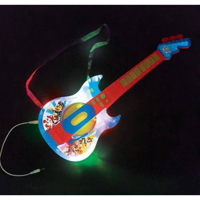 PAT PATROUILLE - Beleuchtete E-Gitarre 59cm - Brille und Mikrofon